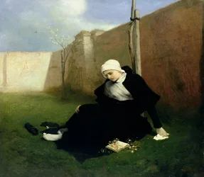 La nonne dans le jardin du cloître, 1869
